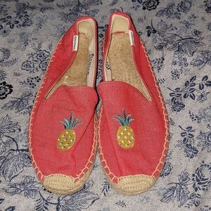 Soludos Smoking Pineapple Slip On Espadrille Shoes Size 6
